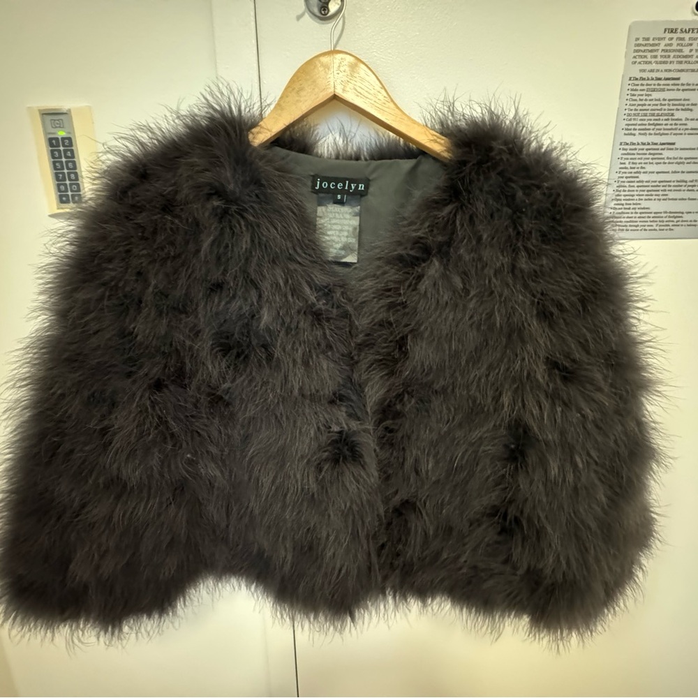 Jocelyn Grey fur jacket size S